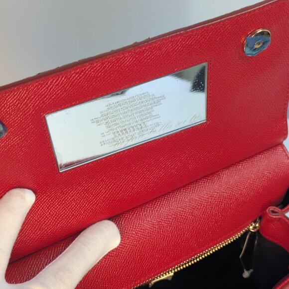 Dolce & Gabbana Sicily Medium Embellished Dauphine Leather bag - Picture 3 of 6